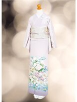 銀座きもの小町&nbsp;淡い紫色の華やかな訪問着