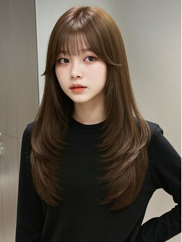 シエル 青森店(CIEL)の写真/ハイクオリティ×韓国風レイヤー/顔まわりの似合わせが得意なサロン[青森/レイヤー/韓国/前髪／顔まわり]