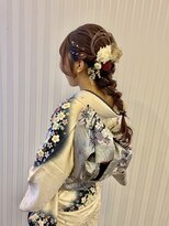 ディール D-R 編み下ろしへあ/編み下ろし/成人式ヘア/20歳