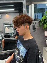 リッチブランドアンドコー(Rich Brand&Co)&nbsp;スペインカール ハイライトカラー　メンズカット　メンズパーマ