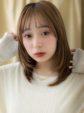 カバーヘア ブリス 北浦和(COVER HAIR bliss) バレイヤージュカラーミディアムレイヤーカットA7北浦和20代30代