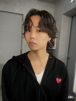 アディション 新宿(ADITION) ボブウルフパーマ/センターパートメンズパーマ/大人アップバング