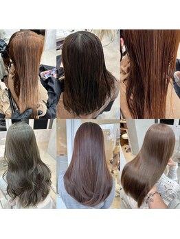 メゾン(Maison)の写真/【透明感カラー+超音波TR ￥6000】気になる赤みオレンジ味を最大限抑え、色落ち綺麗な透明感を♪［甲府］