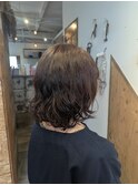 クセを活かしたボブ