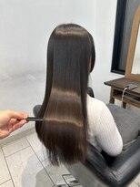 エイド 本店(aid)&nbsp;グレージュ髪質改善トリートメント縮毛矯正ストレートパーマ