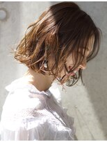 リノバイホヌア(Lino by hoNua.)&nbsp;ぱつっとボブ×ミルクティベージュ