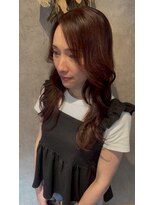 パーミル ヘア クマモト(permille ‰ hair Kumamoto)&nbsp;レッドブラウン×巻き髪