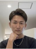 毛流れ毛束ニュアンスパーマ/ツーブロックアップバング