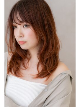 モッズヘア 上尾西口店(mod's hair) レッドオレンジブラウンアンニュイくびれヘアZ上尾10代20代30代