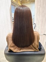 ヘアサロン フラット(hair salon flat) 大人可愛いツヤ髪ブラウンナチュラル髪質改善ハリウッドTR