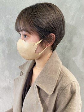 アイティーバイアルバム 藤沢店(IT by ALBUM) ベージュショート_外ハネボブセクションカラー_ba380101