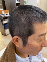 ヘアーポジションヤマモト 住吉店(Hair Position YAMAMOTO)&nbsp;ひとひねり加えた白髪ぼかし［隠しブルー］