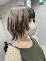 リアイス(Re:ICE)&nbsp;ミルクティーグレージュブラックインナーカラーミニウルフ