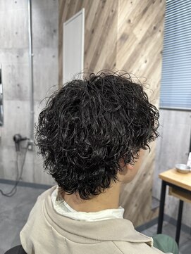 ビカムメンズヘアー 栄店(become men's hair) 波巻きスパイラルプードルパーマウルフ名古屋栄メンズヘアカット