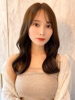 ルームバイシー 新宿(Loom. by Sea)&nbsp;韓国風前髪/シルキーベージュ/グレージュカラー/斜めバング