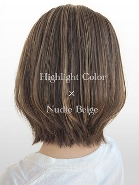 サラジュ 仁川店(SARAJU) デザインカラー ハイライトカラー×透明感◎ベージュ