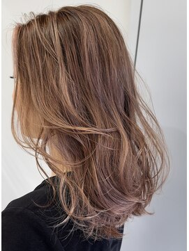 ヴァイス 新宿店(VAICE) ピンクベージュ/レイヤーカット［新宿/フェイスレイヤー］