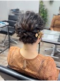 ヘアアレンジヘアセットお呼ばれヘアまとめ髪お団子ヘアシニヨン