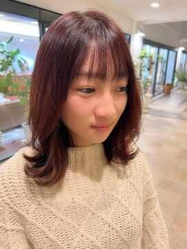 ビュートリアム 神戸(BEAUTRIUM) 外ハネボブ/外ハネミディアム/顔周りレイヤー/暖色カラー