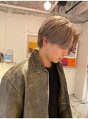 センターマッシュミルクティーカラー