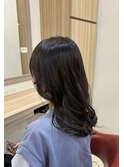 セミロング/コテ巻き