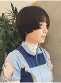 マニッシュショート/ショートボブ/黒髪ショート【shiho】