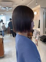 キャンバス バイ ネオリーブ 横浜西口(Canvas by neo.)&nbsp;切りっぱなしボブ ぷつっとボブ グレージュ sn