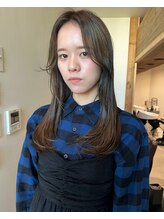 【mayu】透明感ベージュカラー/レイヤー/顔周りカット得意です