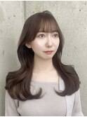 透明感カラー/レイヤーカット/ココアブラウン