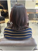 くびれボブ 暖色カラー 西村ひより