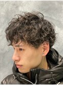 ツーブロックスパイラルパーマ