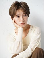 ロミー 本厚木(ROMMY.) マッシュボブ☆マニッシュ髪質改善センターパートマロンベージュ