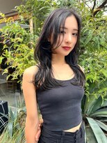 ロジッタ(ROJITHA) 【ROJITHA原宿表参道】ブルーブラック×センターパート