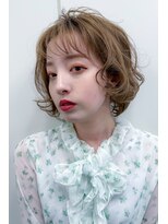 ファイン 美容室 深川店(FINE)&nbsp;大人かわいいバレイヤージュブリーチハイライトショコラアッシュ