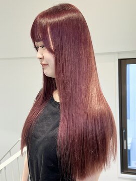 ラック 表参道(LUCK) ピンクレッド/ブリーチ/ケアブリーチ/表参道