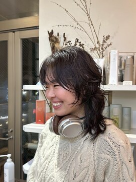 オルセン(OLSEN) 外国人風パーマ/ウルフヘア/ミディアムパーマ/ハイレイヤー