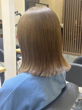 太白区ミディアムボブウルフカット顔まわりレイヤーカット前髪