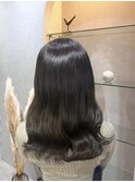 似合わせカット/ダークアッシュ/ミディアムレイヤーカット
