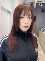 アルバム 銀座(ALBUM GINZA)&nbsp;前髪カットロング顔周りレイヤー似合わせカット_F51219