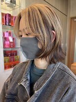 エリマバイフィフス 調布(elima by fifth) 調布白髪ぼかしハイライトアンブレラカラーレイヤーグレージュ