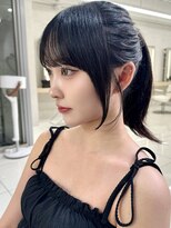 アッシュ 茗荷谷店(Ash)&nbsp;茗荷谷レイヤーカット韓国ダブルカラー顔周り前髪カットボブ