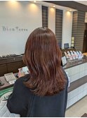 盛岡【白髪ぼかしハイライトピンク×レイヤーカット卒業式に◎】