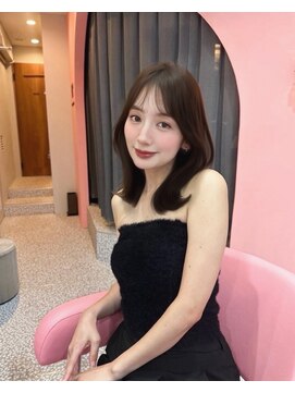 ボタン コロン 表参道 原宿(VOTAN COLON) くびれミディアム/ミディアムレイヤー/顔まわりカット