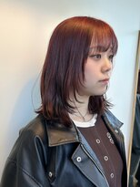 エクテ(ecouter) ミディアムレイヤー暖色モカブラウンボルドーブラウン