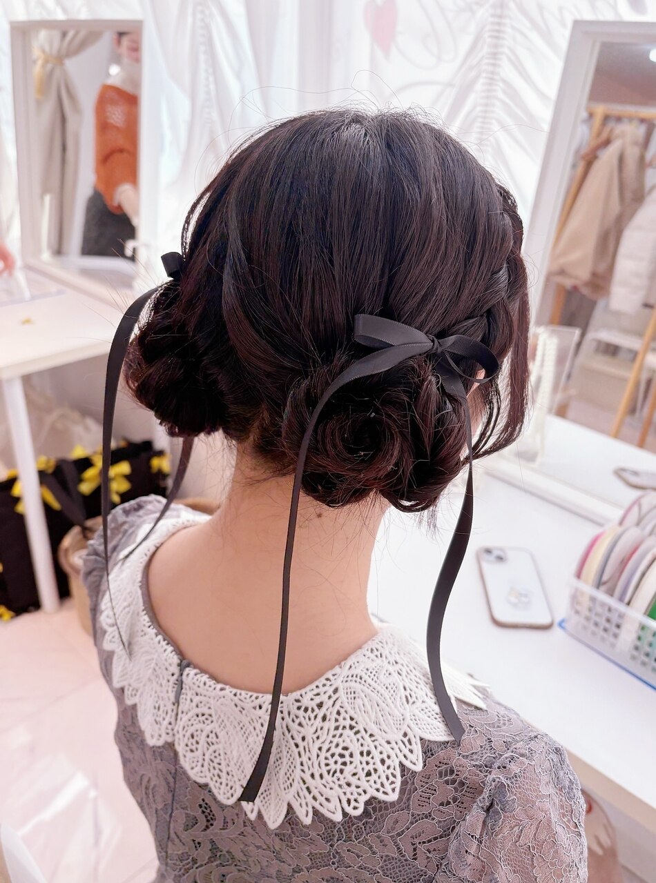 おだんごページ For those in their 40s and 50s] A neat bun that never falls apart