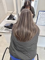 クレア 上大岡(CREA)&nbsp;白髪ぼかしハイライト縮毛矯正ダブルカラー髪質改善30代40代50代