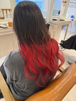 ヘアーサロン リアン 熊谷2号店(hair salon Rien)&nbsp;レッドグラデーション♪