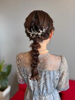 スタイル 皆実店(STYLE)&nbsp;結婚式ヘアセット♪あみ下ろしスタイル