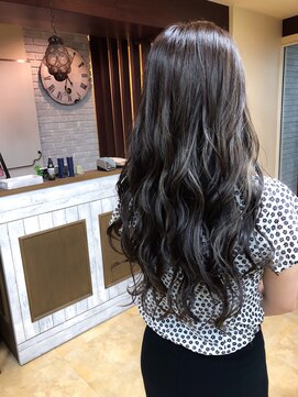 スパイスヘアメイク(SPICE hair make) ラベンダーグレージュ+インナーハイライト