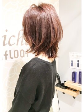 ミッシェル アフロート(michelle afloat) 20代30代40代ふんわり動きひし形簡単まとまるツヤのカーブカット